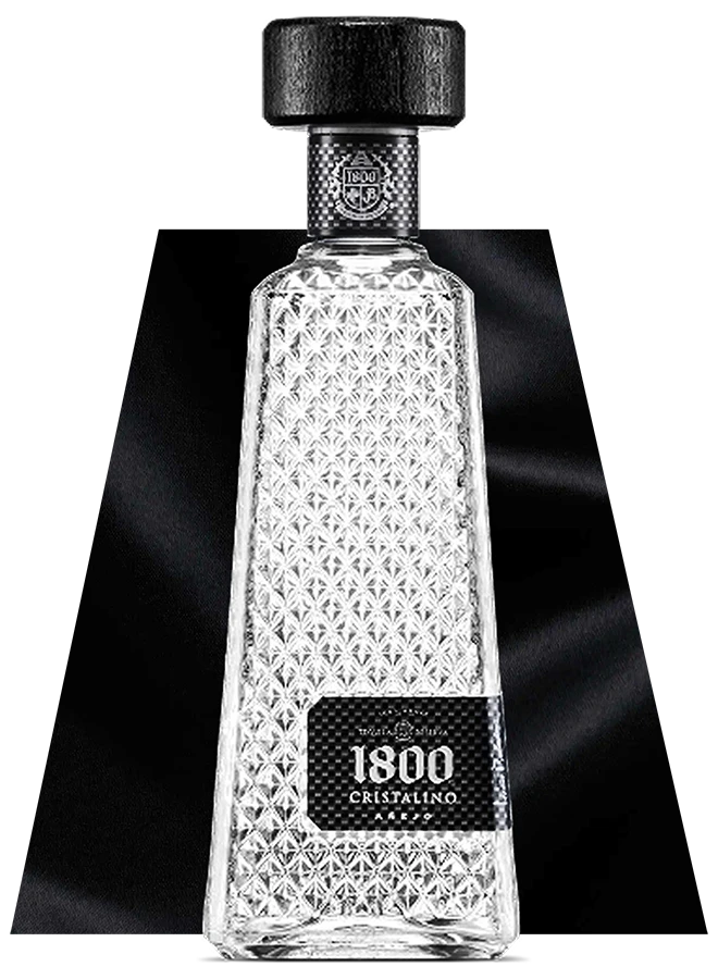 Botella Tequila 1800 Cristalino